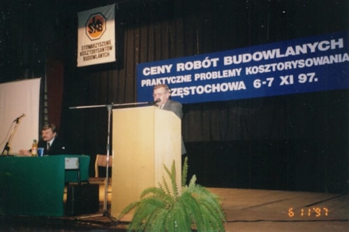 Jedna z pierwszych konferencji SKB w Częstochowie, 1997 r.