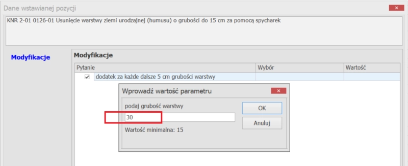  Zrzut ekranu z programu Norma EXPERT 