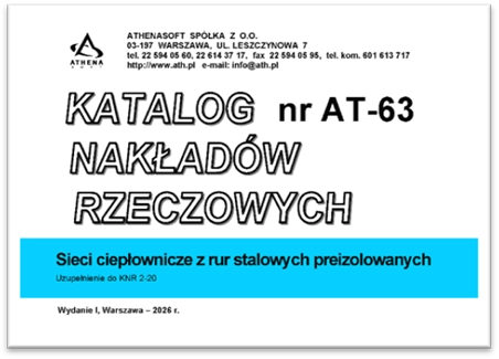 KNR AT-63 „Sieci ciepłownicze z rur stalowych preizolowanych"