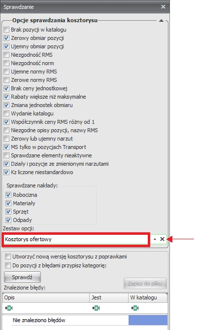zrzut ekranu Norma EXPERT