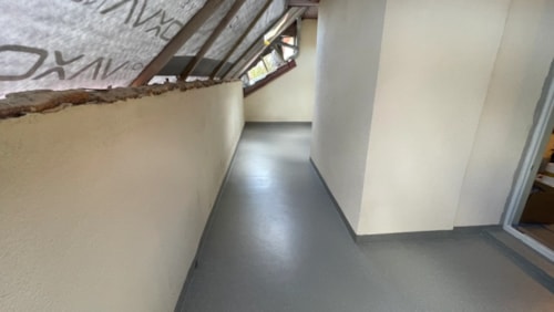 Balkon wykończony w systemie Triflex BFS 