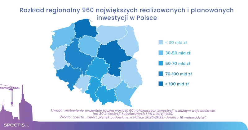 mapa Polski - zestawienie
