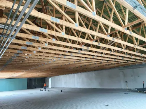 Zdjęcie z artykułu Prefabrykaty drewniane: ściany, stropy, wiązary
