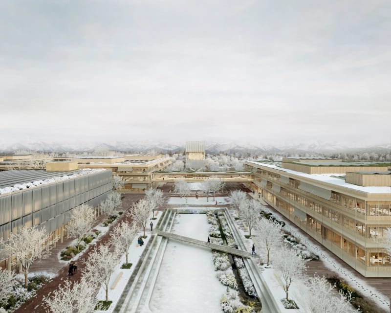 Arup, Wizualizacja koncepcji kampusu Maxa Plancka, © Atelier Tata