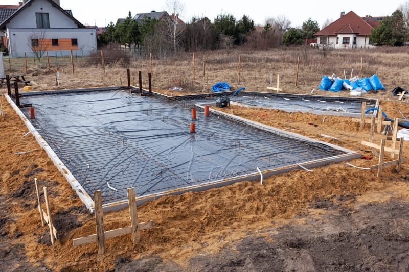 Posadowienie budynku na płycie fundamentowej 