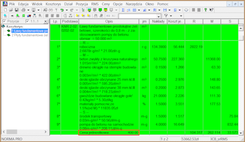 Zdjęcie z artykułu Eksport danych z Normy PRO i Normy STANDARD do MS Excel i innych programów kalkulacyjnych