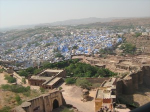 Widok z fortecy Mehrangarh